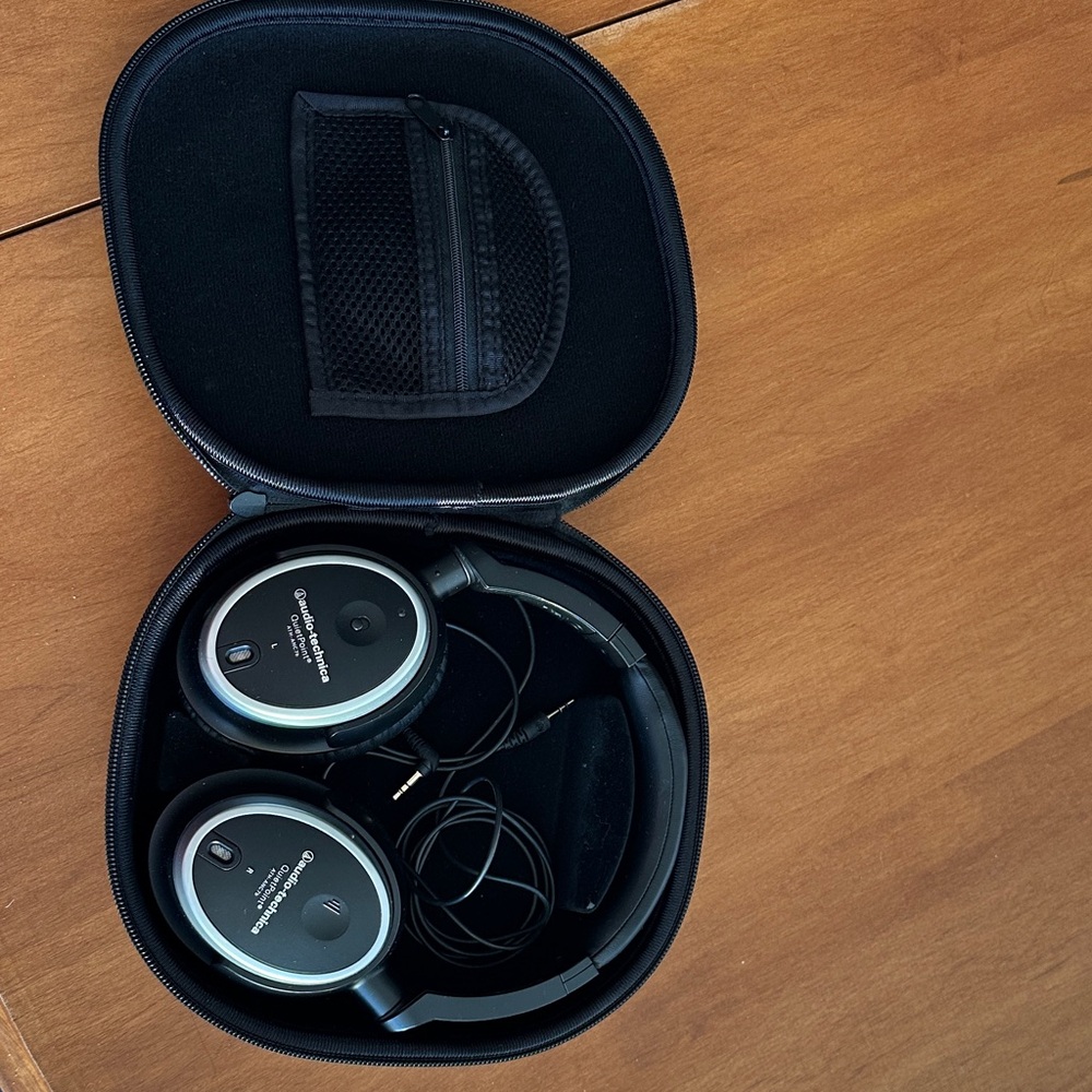 Audio-technica Black and Silver Headphones
